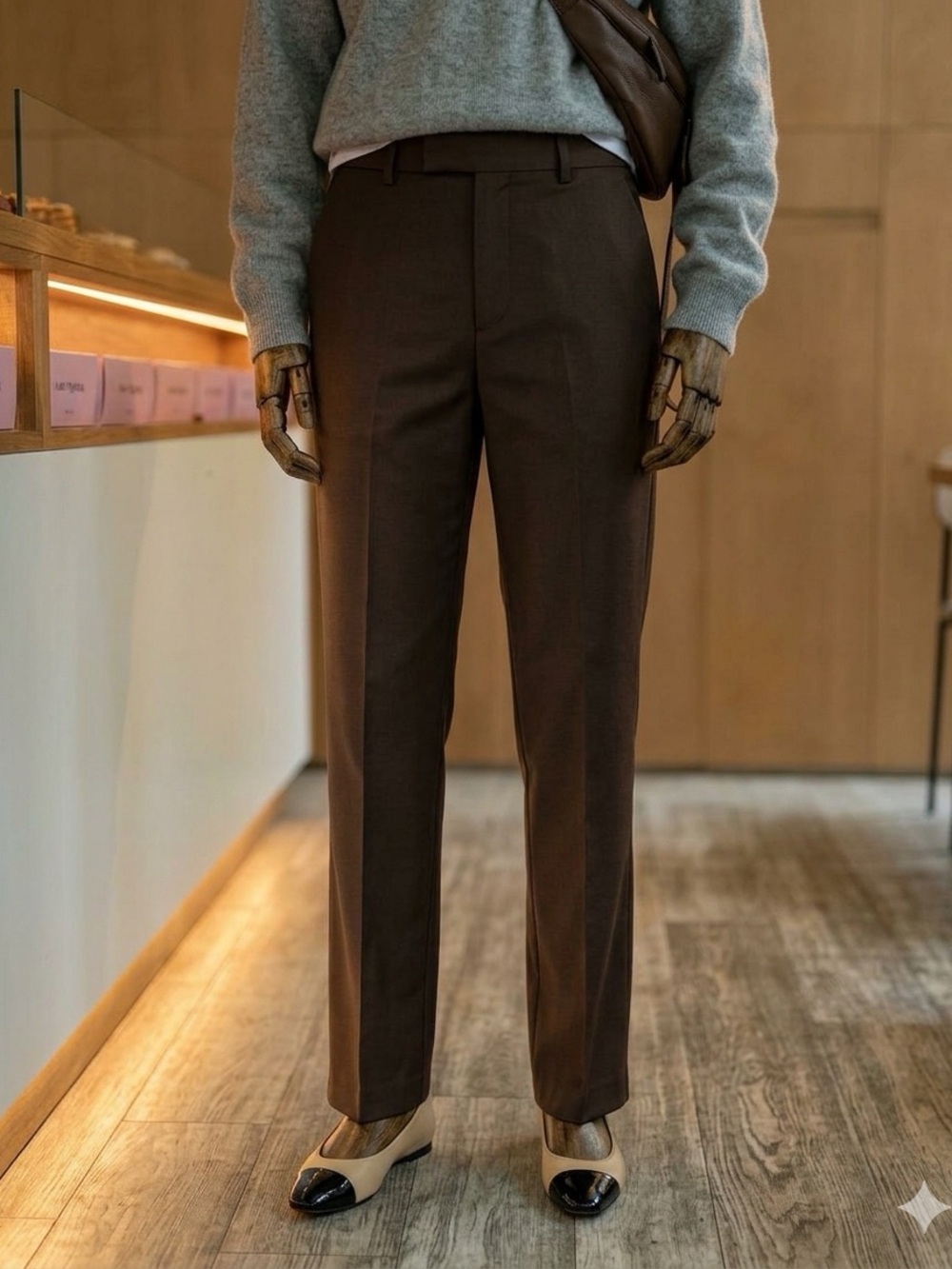 Banana Republic Sloan Bi-Stretch
Tailored Dress Trousers Size 10
Chocolate Brown